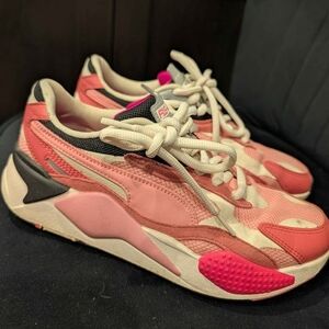 Puma Pink and White Women's Sneakers